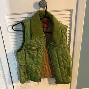 Vanity Green Quilted Vest
